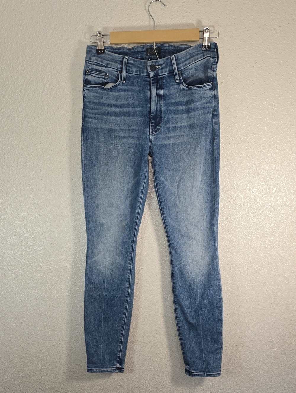 Mother The Looker Ankle Classic Women's Mid-Blue Skinny Jeans